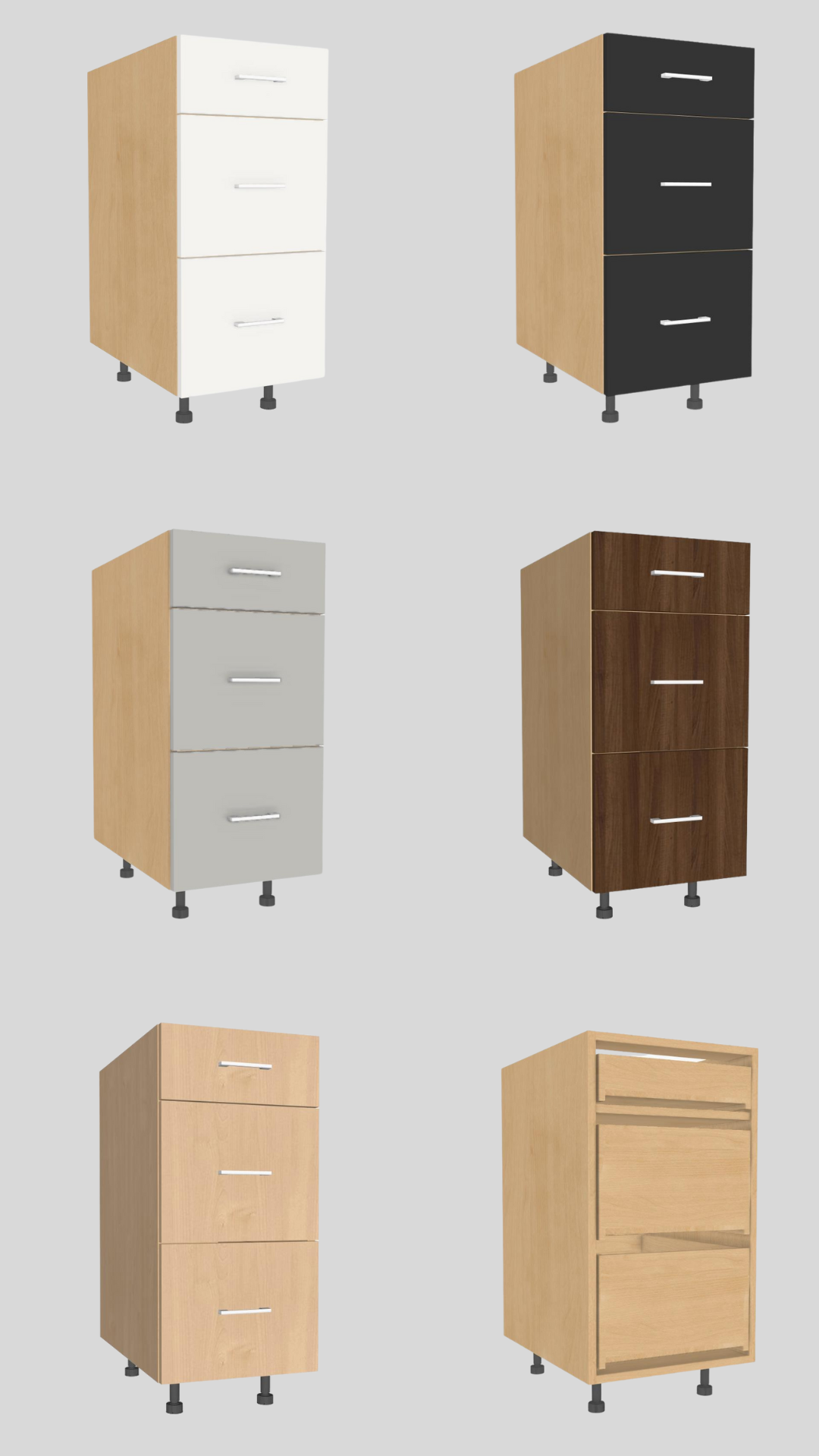 3 Drawer Base Cabinet