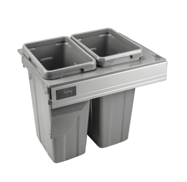 Undermount Waste Bin - Double Bin 450