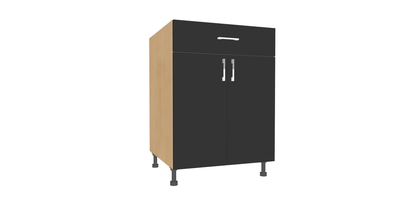 Double Door 1 Drawer Base Cabinet