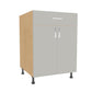 Double Door 1 Drawer Base Cabinet