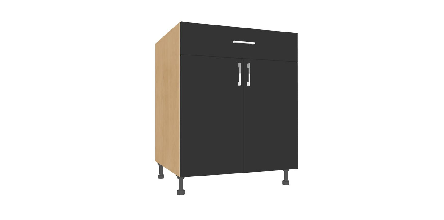 Double Door 1 Drawer Base Cabinet