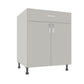 Double Door 1 Drawer Base Cabinet