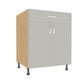 Double Door 1 Drawer Base Cabinet