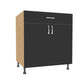 Double Door 1 Drawer Base Cabinet