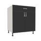 Double Door 1 Drawer Base Cabinet