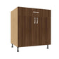 Double Door 1 Drawer Base Cabinet