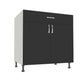 Double Door 1 Drawer Base Cabinet