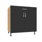 Double Door 1 Drawer Base Cabinet