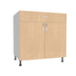Double Door 1 Drawer Base Cabinet